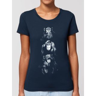 T-shirt femme "Singes de la sagesse"