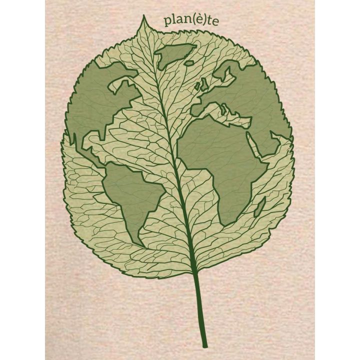 T-shirt femme "Plan(è)te feuille"
