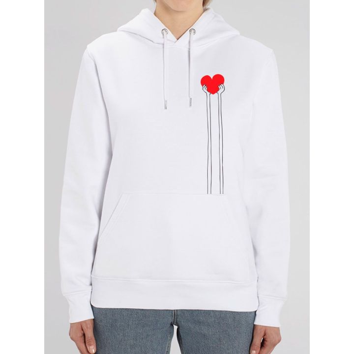 Sweat femme "Mains cœur"