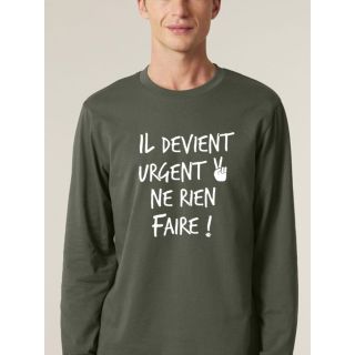 T-shirt manches longues homme "Il devient ugent"