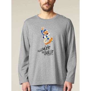 T-shirt manches longues homme "Plutot mourir"
