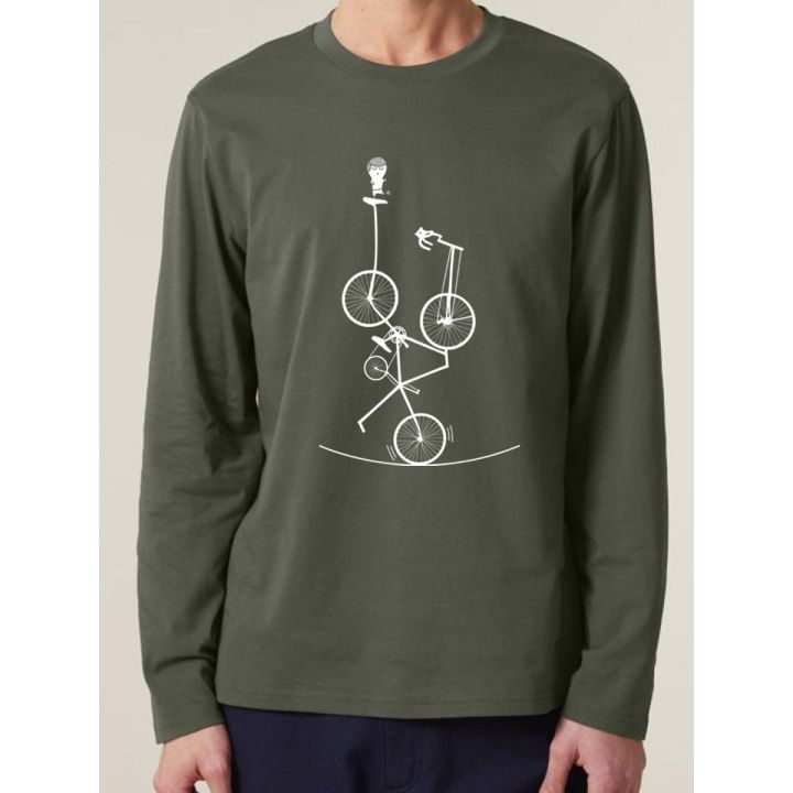 T-shirt manches longues homme "Sur le fil"