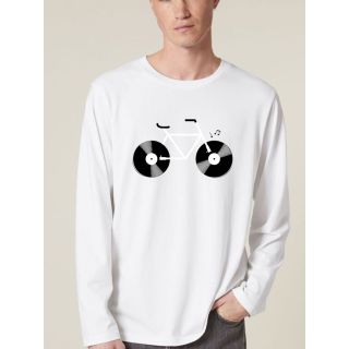 T-shirt manches longues homme "Velo Vinyle"