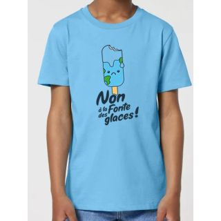 T-shirt enfant "NON A LA FONTE DES GLACES"