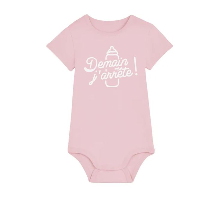 Body bébé ''Demain j'arrête'' (biberon)