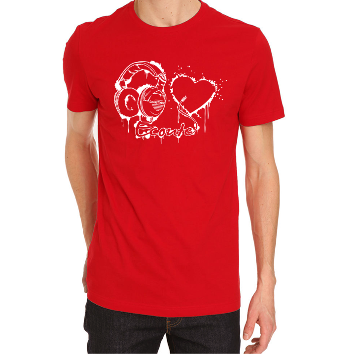T-shirt homme "écoute ton coeur"