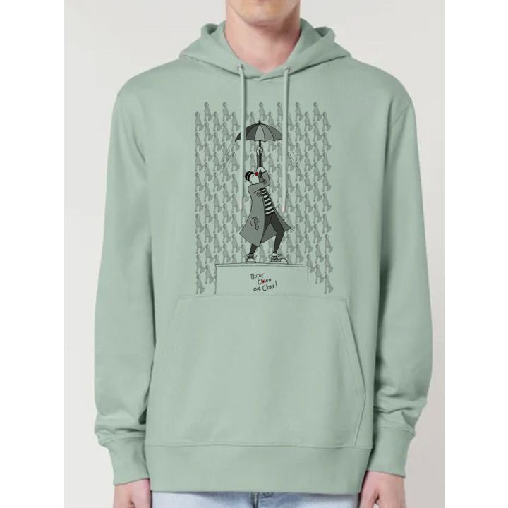 Sweat homme "Plutôt clown que clone"