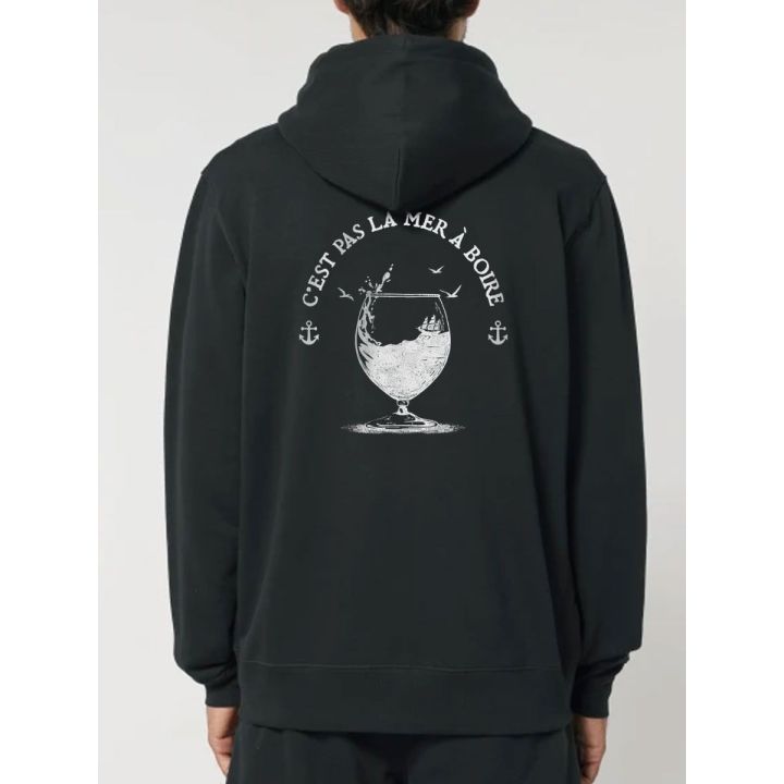 Veste Capuche homme "La mer à boire"