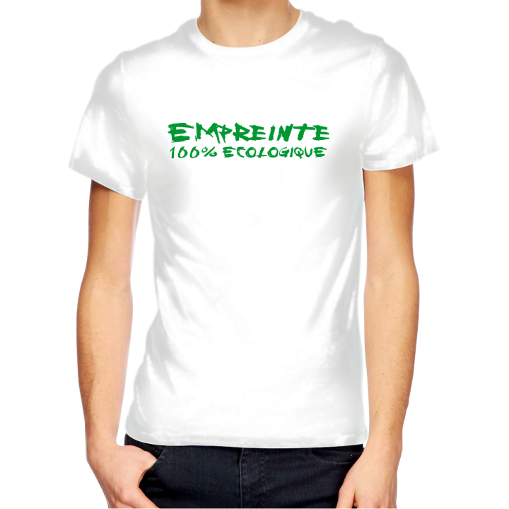 T-shirt homme "empreinte écolo"