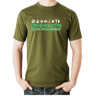 T-shirt homme "empreinte écolo"