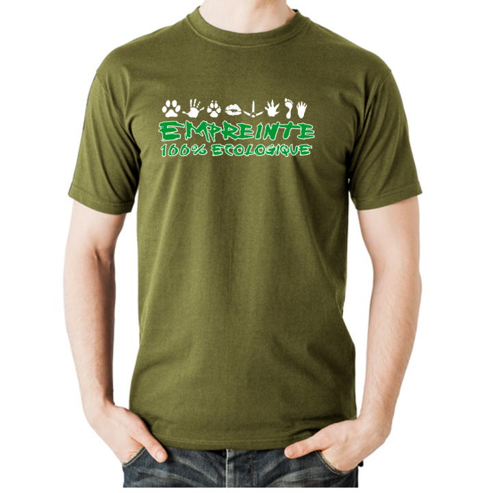 T-shirt homme "empreinte écolo"