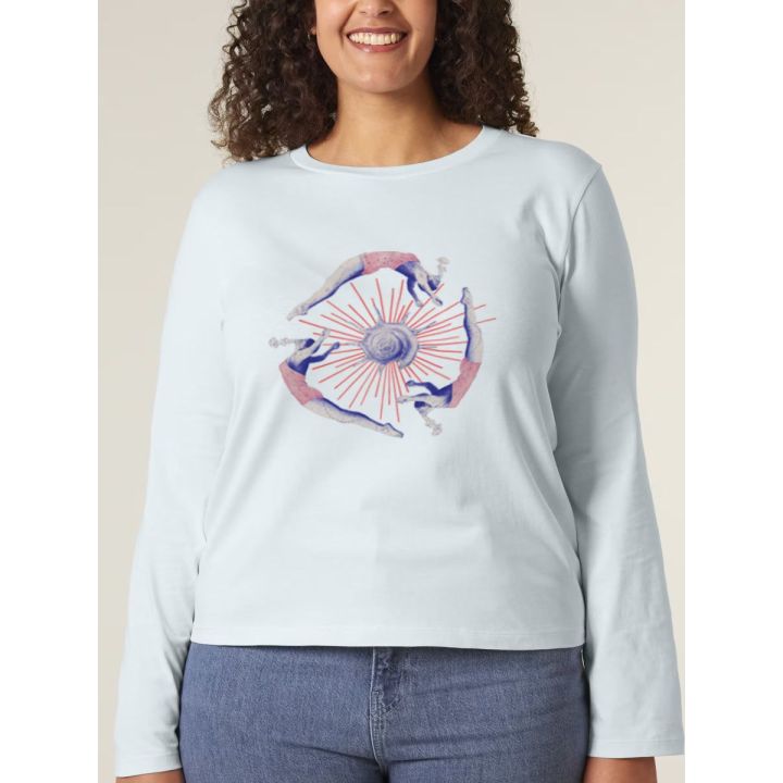 T-SHIRT MANCHES LONGUES FEMME "NAGEUSES" PAR RULIANO DES BOIS