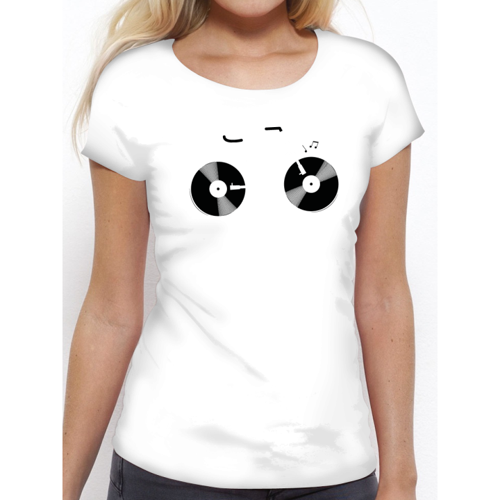 T-shirt femme "Velo Vinyle"