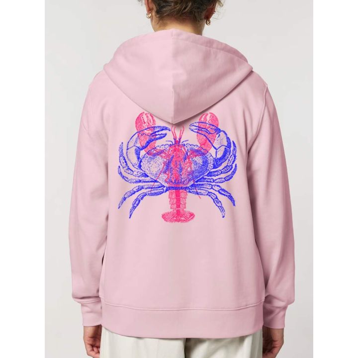 VESTE ZIP FEMME "HOMARD/CRABE" PAR RULIANO DES BOIS