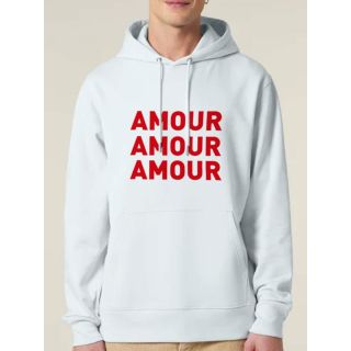 SWEAT CAPUCHE HOMME "AMOUR AMOUR AMOUR"