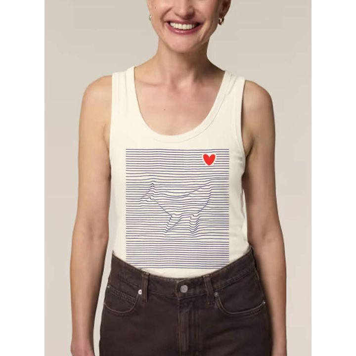 DÉBARDEUR FEMME "BALEINE MARINIERE" 