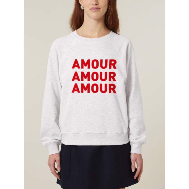 SWEAT FEMME "AMOUR AMOUR AMOUR"