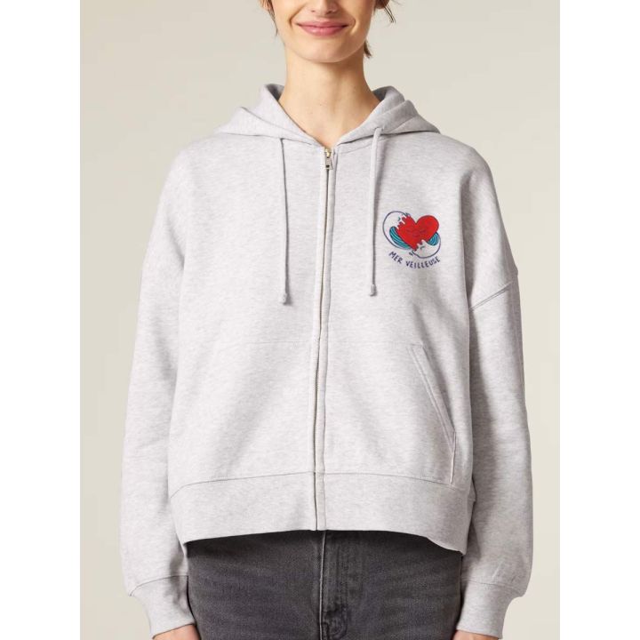 VESTE ZIP FEMME "MER VEUILLEUSE"