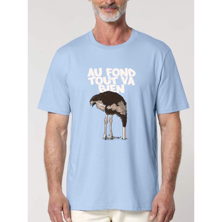 T-SHIRT HOMME "AUTRUCHE" PAR LEDUC