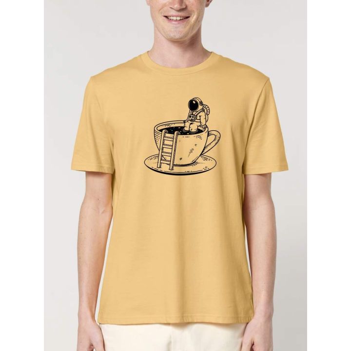 T-SHIRT HOMME "SPACE COFFEE" PAR LEDUC
