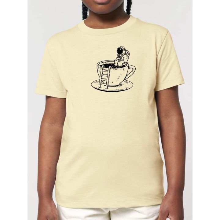 T-SHIRT ENFANT "SPACE COFFEE" PAR LEDUC