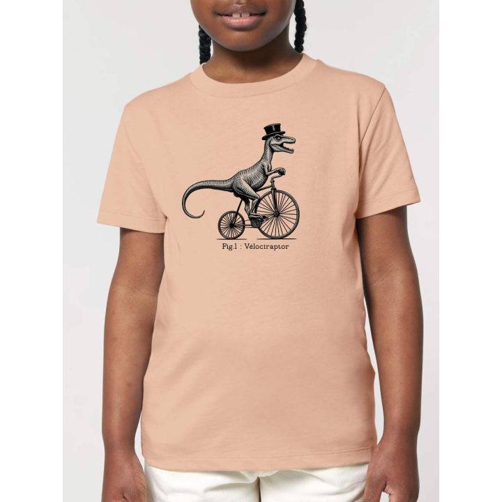 T-SHIRT ENFANT "VELOCIRAPTOR" PAR LEDUC