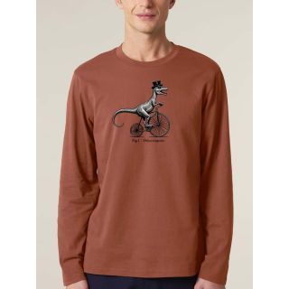 T-SHIRT MANCHE LONGUE HOMME "VELOCIRAPTOR" PAR LEDUC