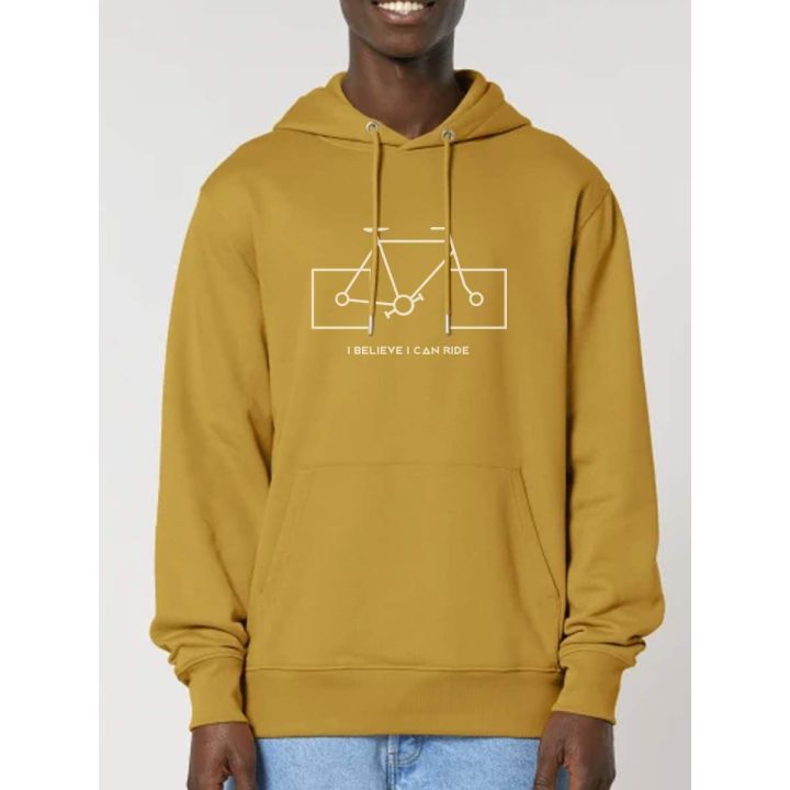 SWEAT CAPUCHE HOMME "I BELIEVE I CAN RIDE" PAR LEDUC
