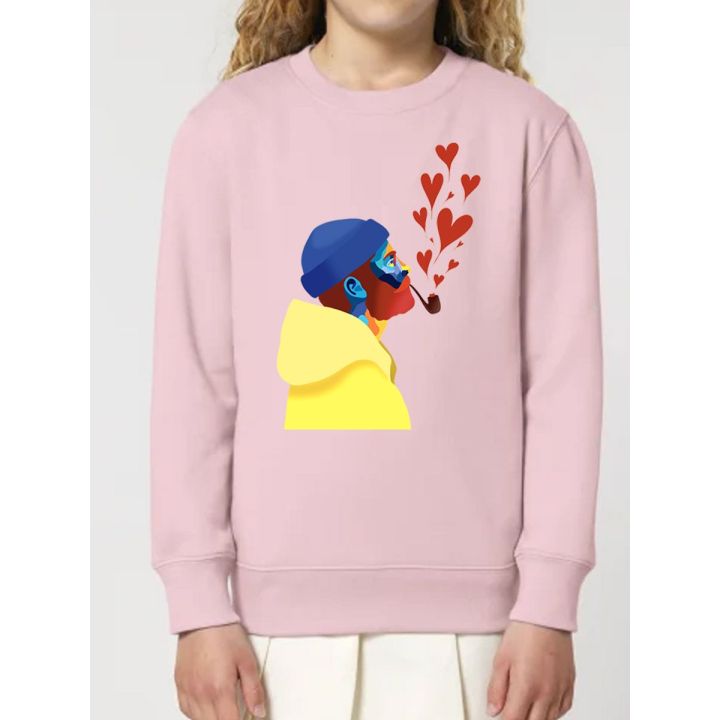 SWEAT ENFANTS "AMOUREUX DES ÉTOILES" BY ATELIER SALÉ