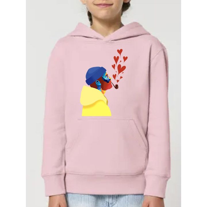 SWEAT CAPUCHE ENFANT "AMOUREUX DES ÉTOILES" BY ATELIER SALÉ