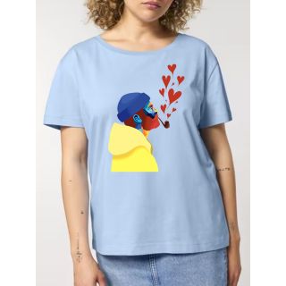 T-SHIRT FEMME "AMOUREUX DES ÉTOILES" BY ATELIER SALÉ