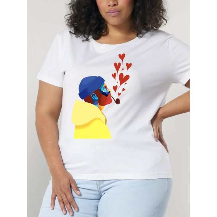 T-SHIRT FEMME "AMOUREUX DES ÉTOILES" BY ATELIER SALÉ