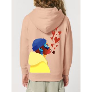 SWEAT CAPUCHE ZIP ENFANT "AMOUREUX DES ÉTOILES" BY ATELIER SALÉ