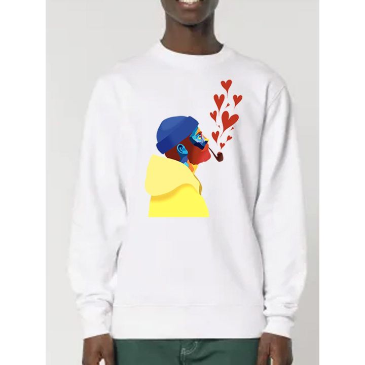 SWEAT UNISEXE COL ROND "AMOUREUX DES ÉTOILES" BY ATELIER SALÉ