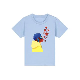 T-SHIRT BÉBÉ "AMOUREUX DES ÉTOILES" BY ATELIER SALÉ