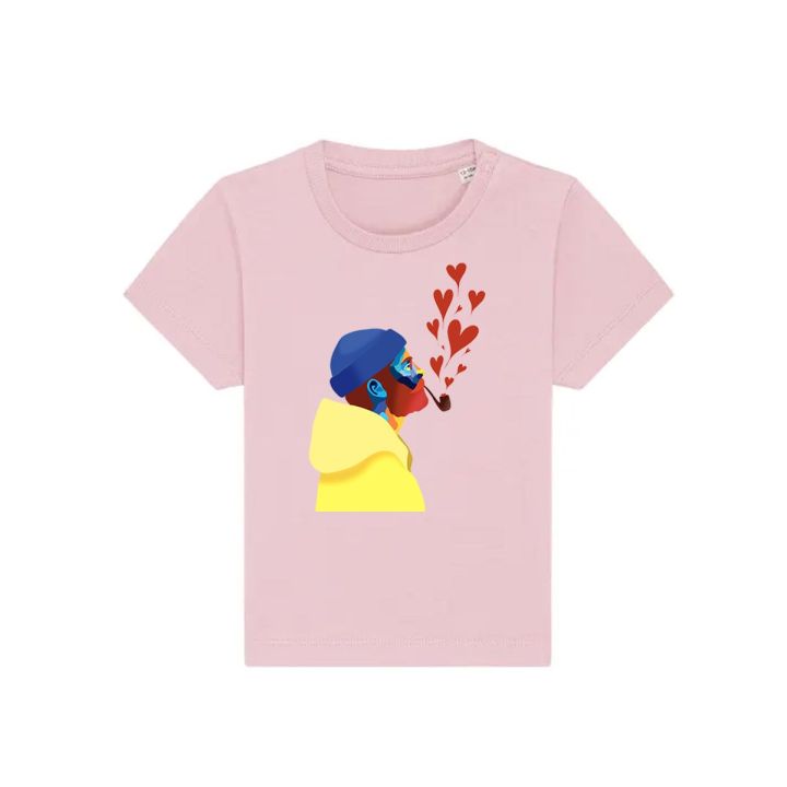 T-SHIRT BÉBÉ "AMOUREUX DES ÉTOILES" BY ATELIER SALÉ