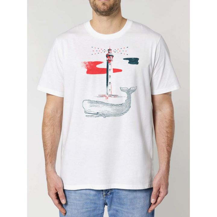 T-SHIRT HOMME "BALEINE" BY JORDAN GENTES