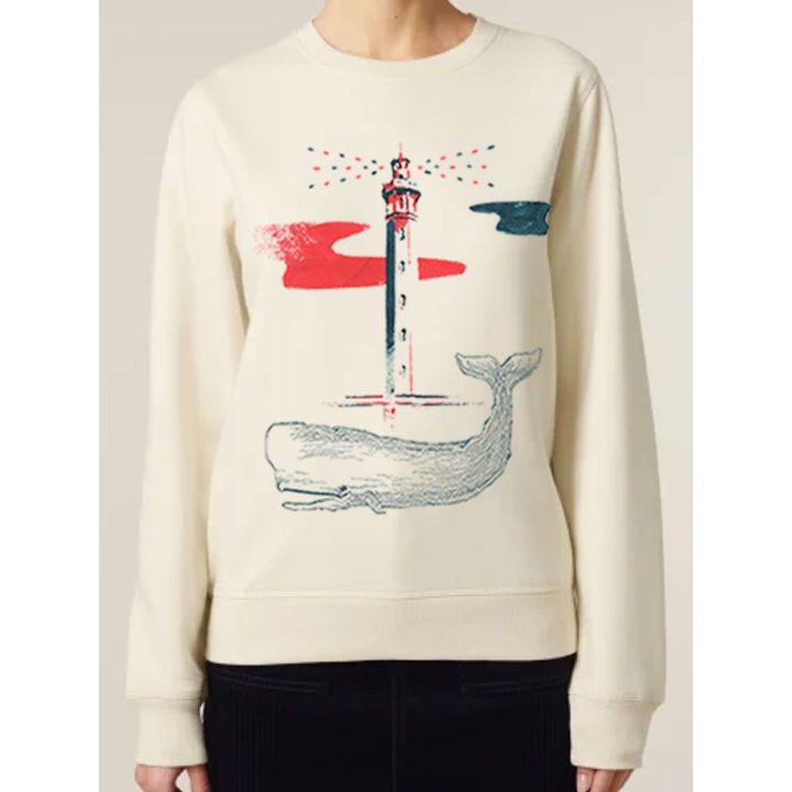 T-SHIRT MANCHE LONG FEMME "BALEINE" BY JORDAN GENTS