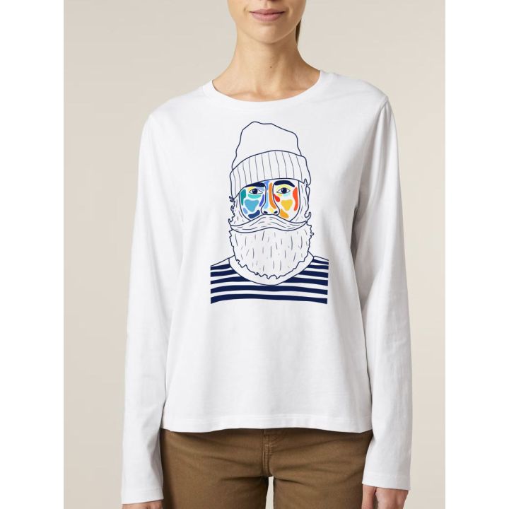 T-SHIRT FEMME MANCHES LONGUES "MARIN" BY ATELIER SALÉ