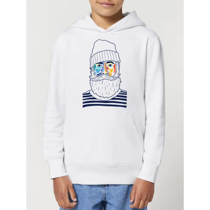 SWEAT ENFANTS CAPUCHE "MARIN" BY ATELIER SALÉ