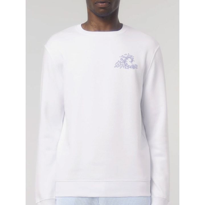 SWEAT HOMME COL ROND "VAGUE D'AMOUR" BY ATELIER SALÉ