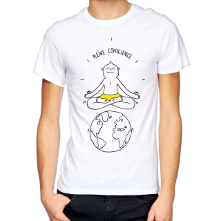 T-shirt homme "PLEINE CONSCIENCE"