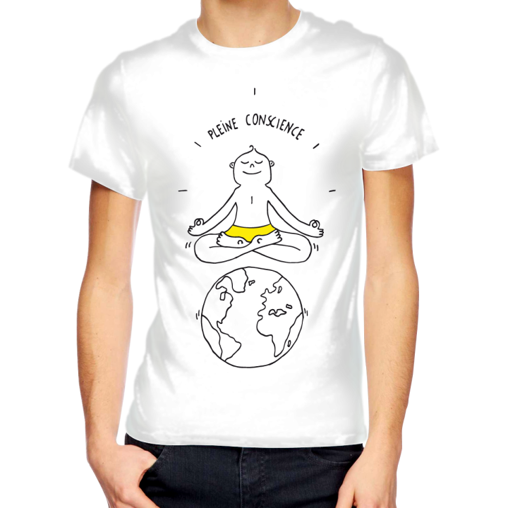 T-shirt homme "PLEINE CONSCIENCE"