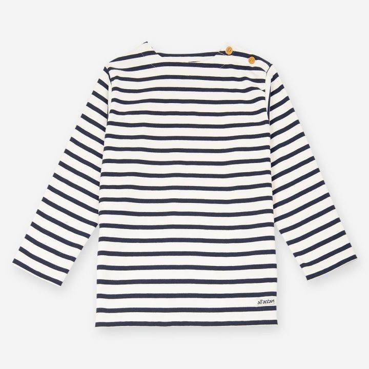 Mariniere enfant en coton épais crevette