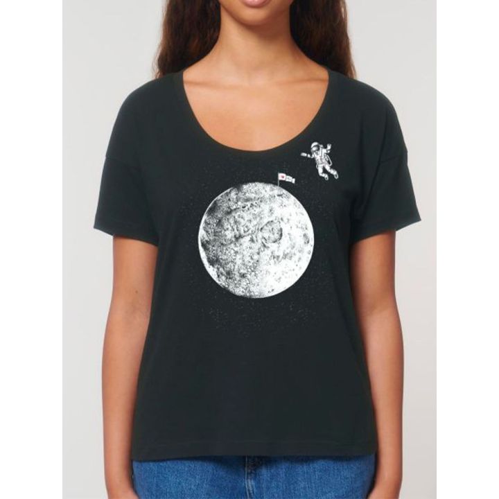 T-shirt femme "Black moon" By the ink