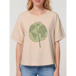 T-shirt femme "Plan(è)te feuille"