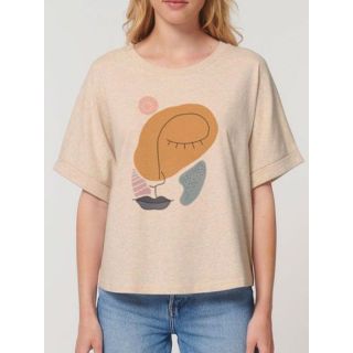 T-shirt femme "Visage''