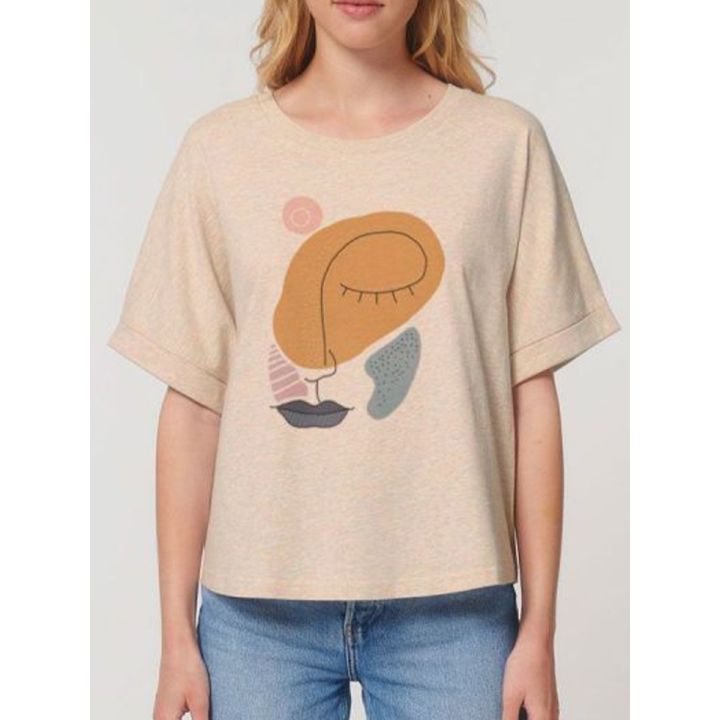 T-shirt femme "Visage''