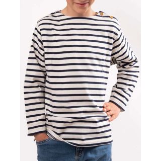 Mariniere enfant en coton épais crevette