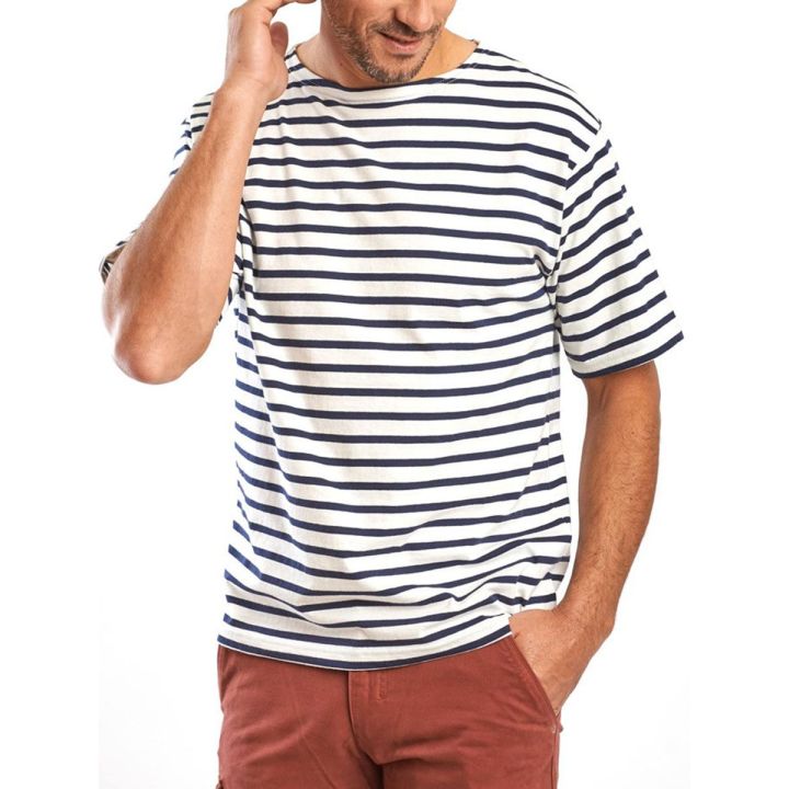 Marinière Brest à manches courtes en coton – L’authentique version estivale